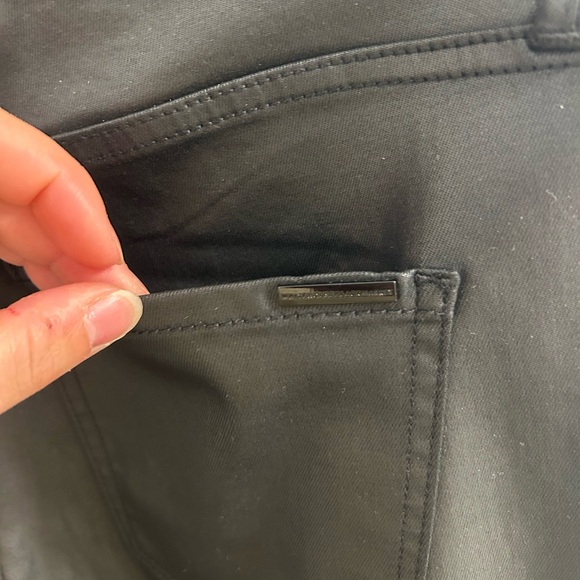 WHBM Faux Leather Bootcut Pants Sz 4 - Picture 6 of 7